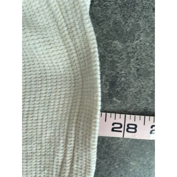 American Eagle Thermal Shirt Mens‎ Large Henley Raglan Sleeve Waffle Weave Knit - Picture 10 of 10